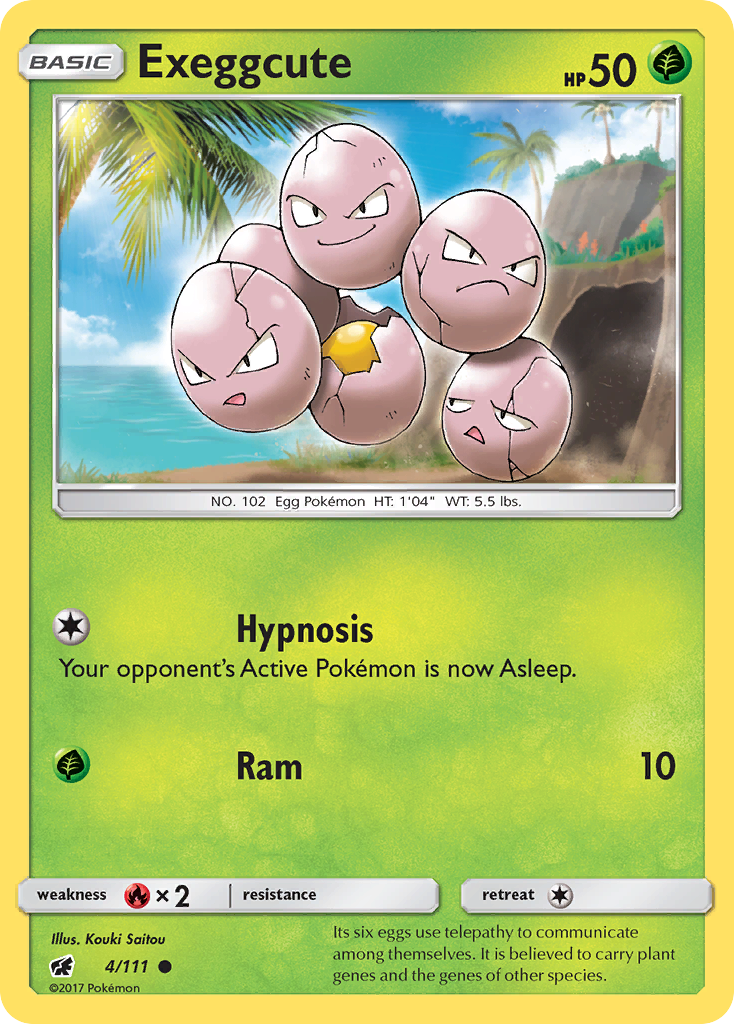 Exeggcute (4/111) [Sun & Moon: Crimson Invasion] | Exor Games Truro