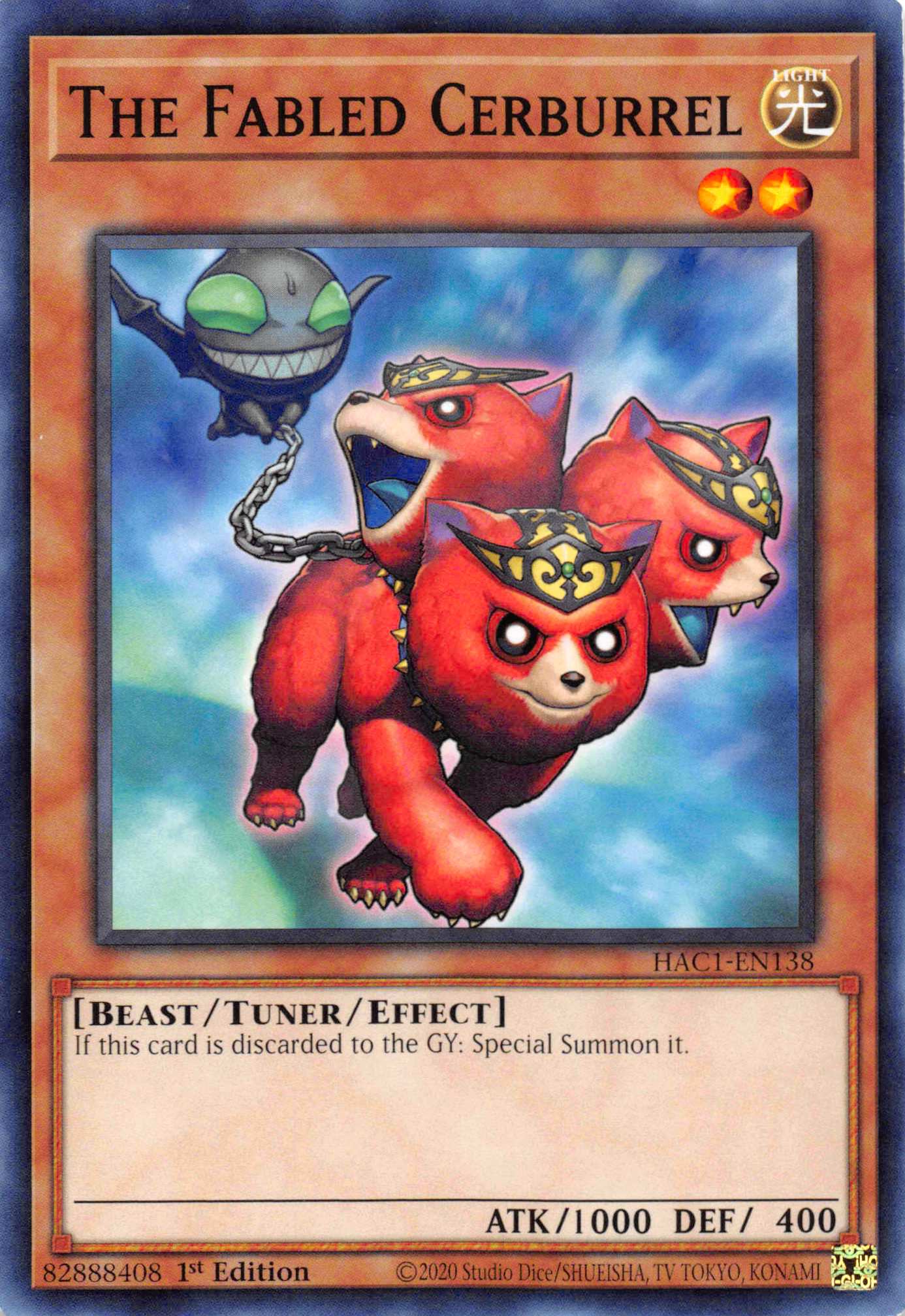 The Fabled Cerburrel (Duel Terminal) [HAC1-EN138] Parallel Rare | Exor Games Truro