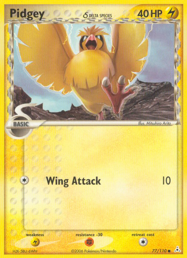 Pidgey (77/110) (Delta Species) [EX: Holon Phantoms] | Exor Games Truro