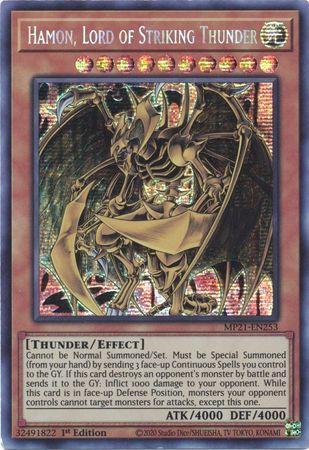 Hamon, Lord of Striking Thunder [MP21-EN253] Prismatic Secret Rare | Exor Games Truro