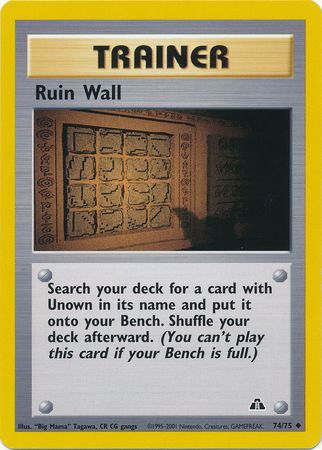 Ruin Wall (74/75) [Neo Discovery Unlimited] | Exor Games Truro