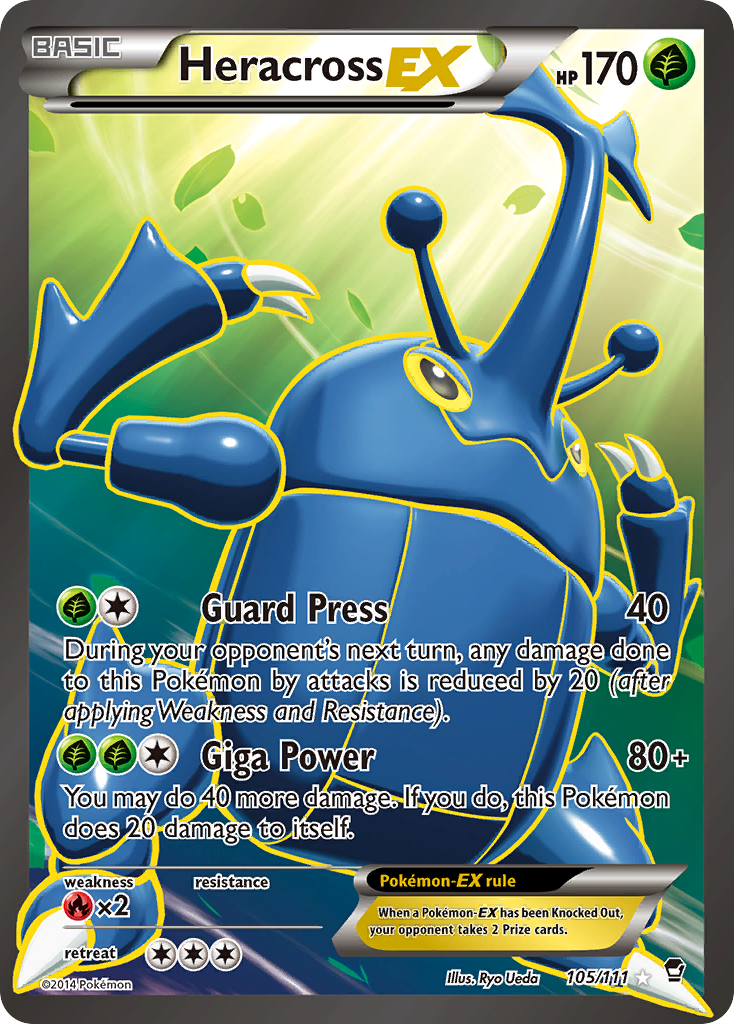 Heracross EX (105/111) [XY: Furious Fists] | Exor Games Truro