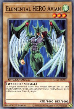 Elemental HERO Avian [SGX1-ENA01] Common | Exor Games Truro