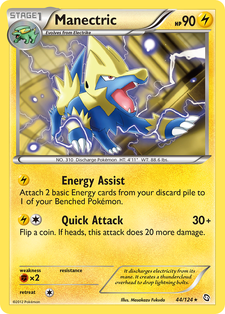 Manectric (44/124) [Black & White: Dragons Exalted] | Exor Games Truro