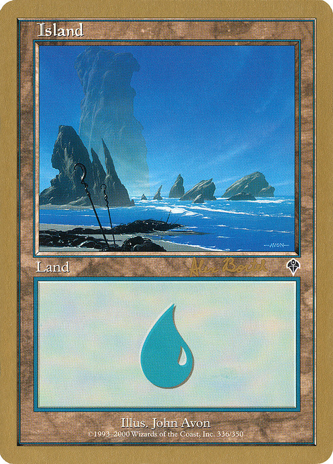 Island (ab336a) (Alex Borteh) [World Championship Decks 2001] | Exor Games Truro