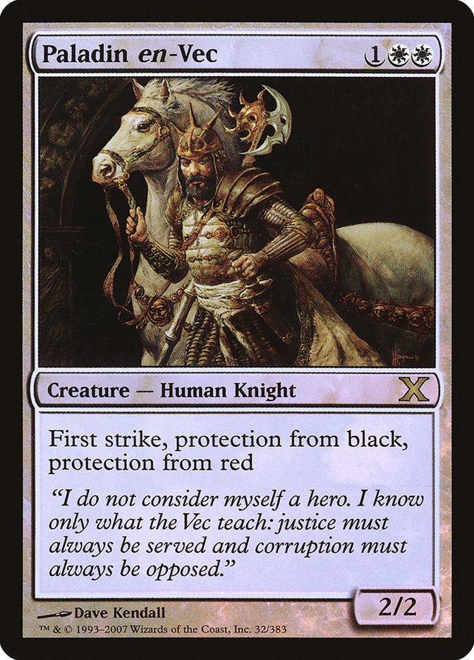 Paladin en-Vec (Premium Foil) [Tenth Edition] | Exor Games Truro