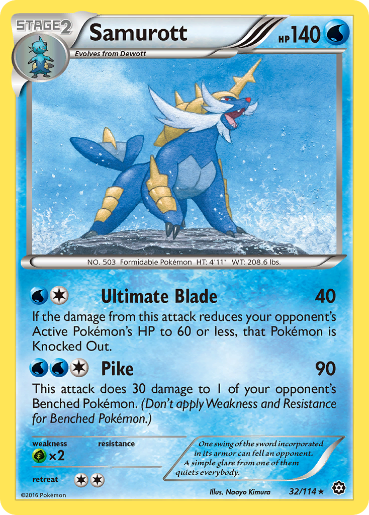 Samurott (32/114) [XY: Steam Siege] | Exor Games Truro