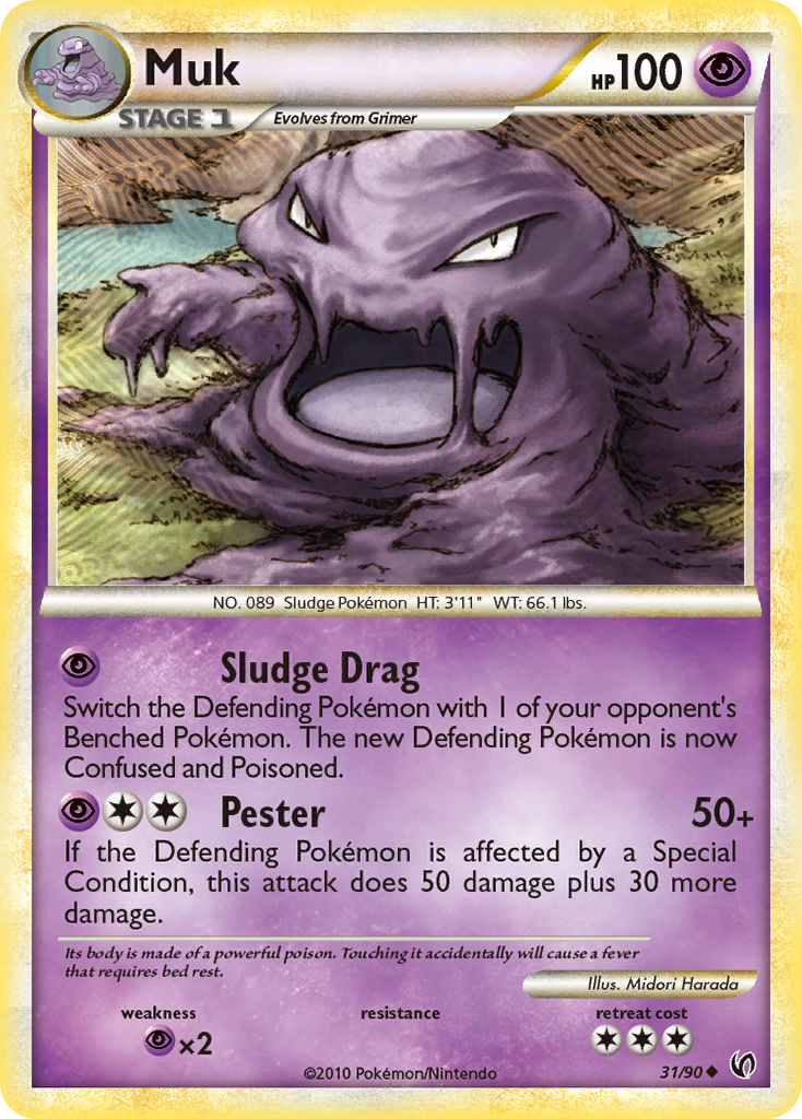 Muk (31/90) [HeartGold & SoulSilver: Undaunted] | Exor Games Truro