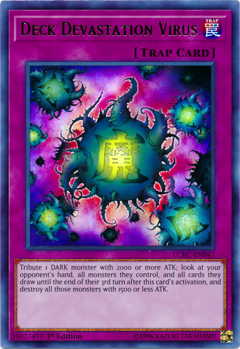 Deck Devastation Virus [LCKC-EN047] Ultra Rare | Exor Games Truro