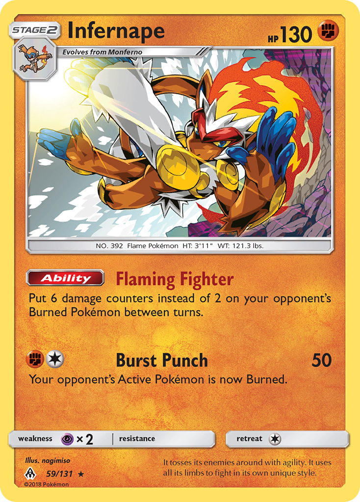 Infernape (59/131) [Sun & Moon: Forbidden Light] | Exor Games Truro