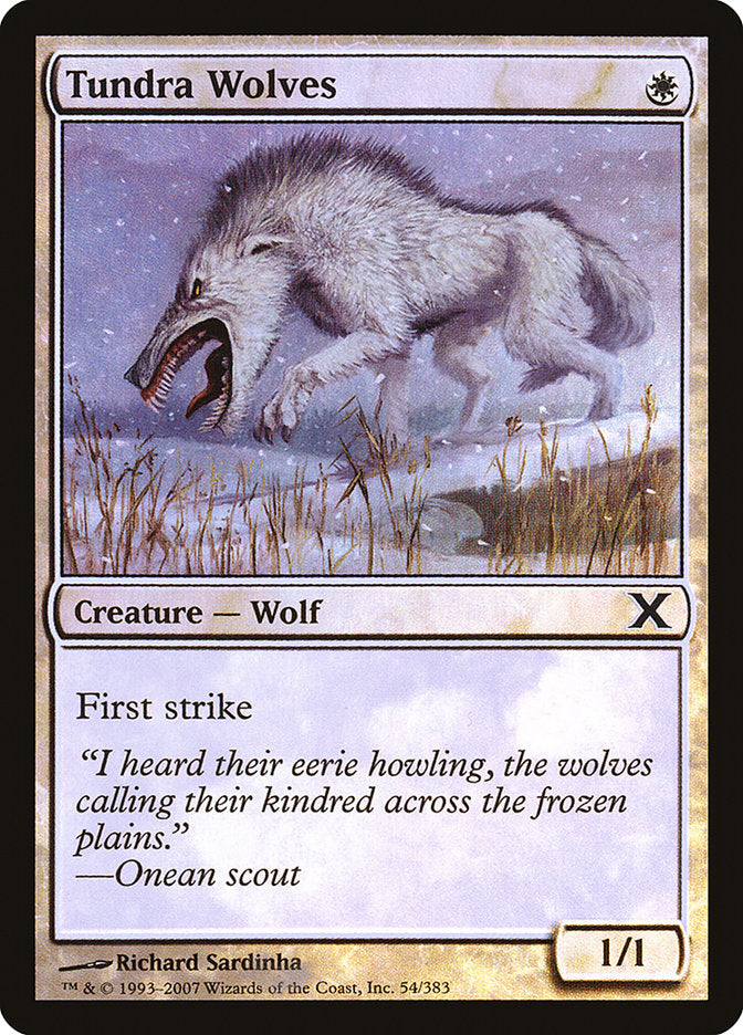 Tundra Wolves (Premium Foil) [Tenth Edition] | Exor Games Truro