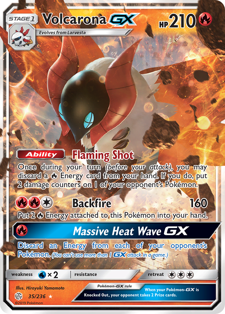 Volcarona GX (35/236) [Sun & Moon: Cosmic Eclipse] | Exor Games Truro