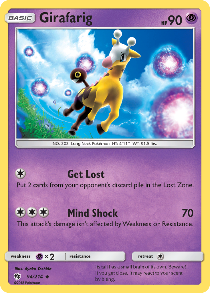 Girafarig (94/214) [Sun & Moon: Lost Thunder] | Exor Games Truro