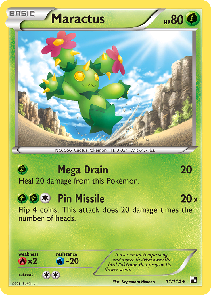 Maractus (11/114) [Black & White: Base Set] | Exor Games Truro