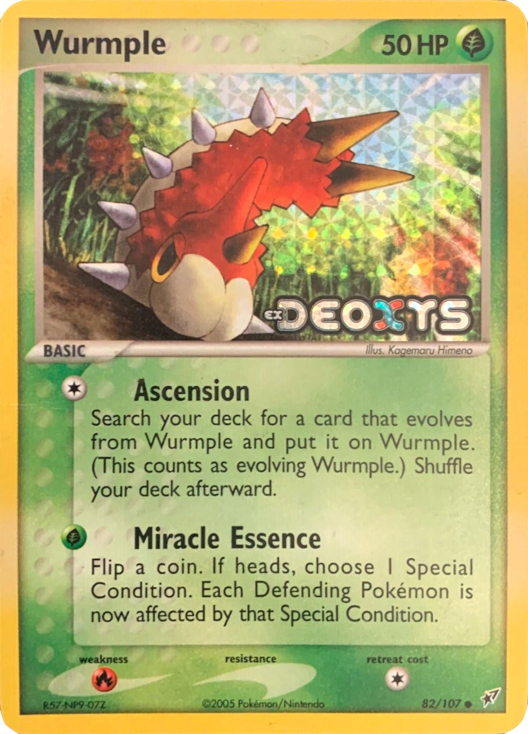 Wurmple (82/107) (Stamped) [EX: Deoxys] | Exor Games Truro