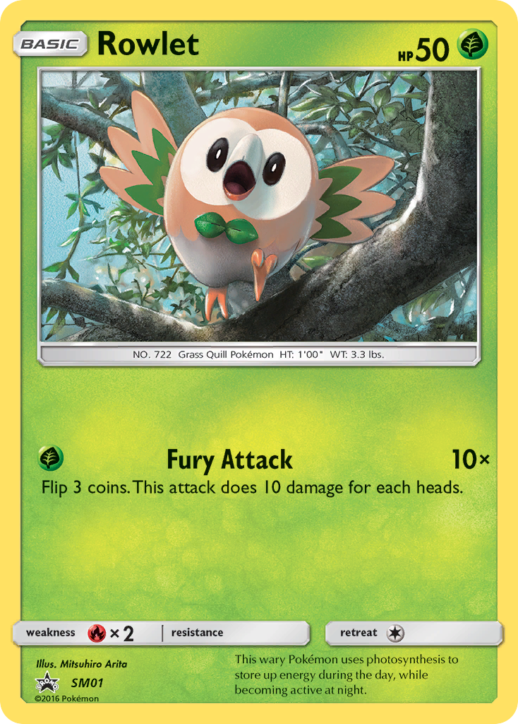 Rowlet (SM01) [Sun & Moon: Black Star Promos] | Exor Games Truro