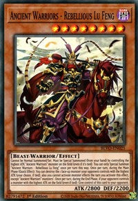 Ancient Warriors - Rebellious Lu Feng [BLVO-EN025] Super Rare | Exor Games Truro