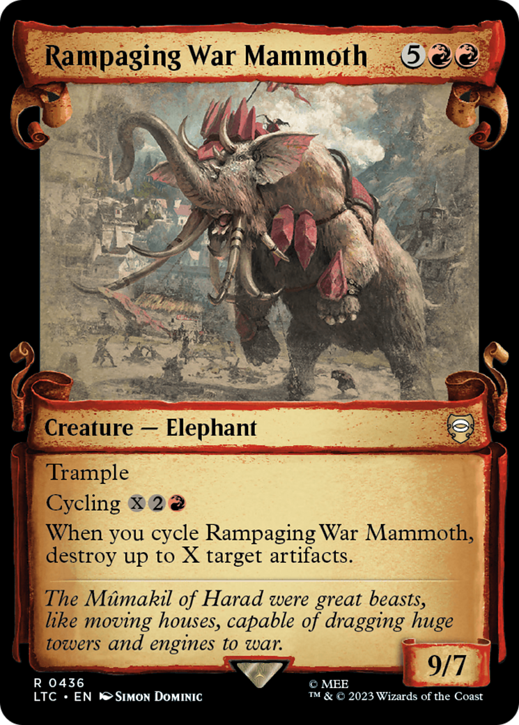 Rampaging War Mammoth [The Lord of the Rings: Tales of Middle-Earth Commander Showcase Scrolls] | Exor Games Truro