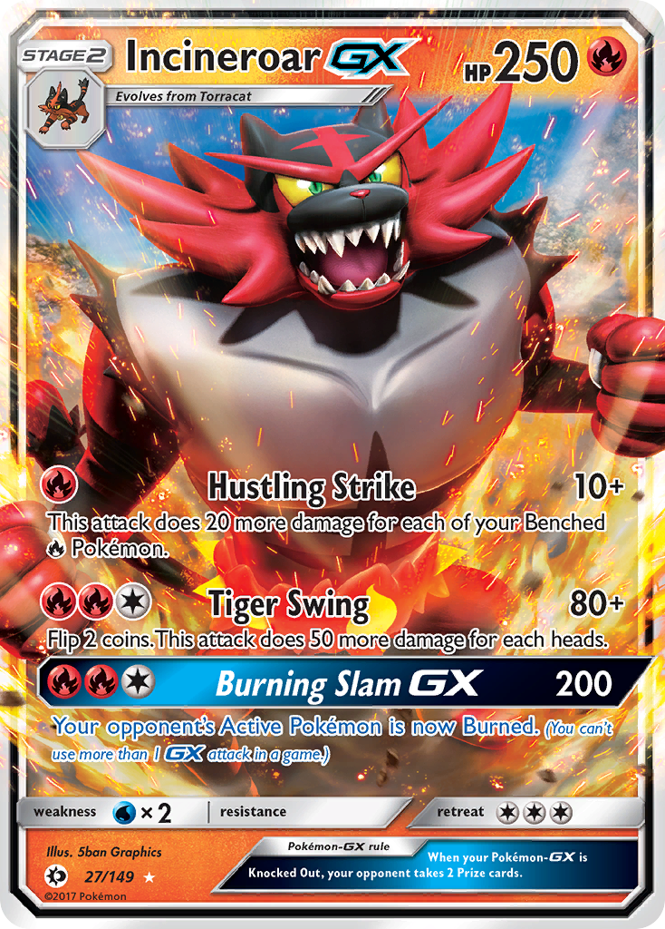 Incineroar GX (27/149) (Jumbo Card) [Sun & Moon: Base Set] | Exor Games Truro