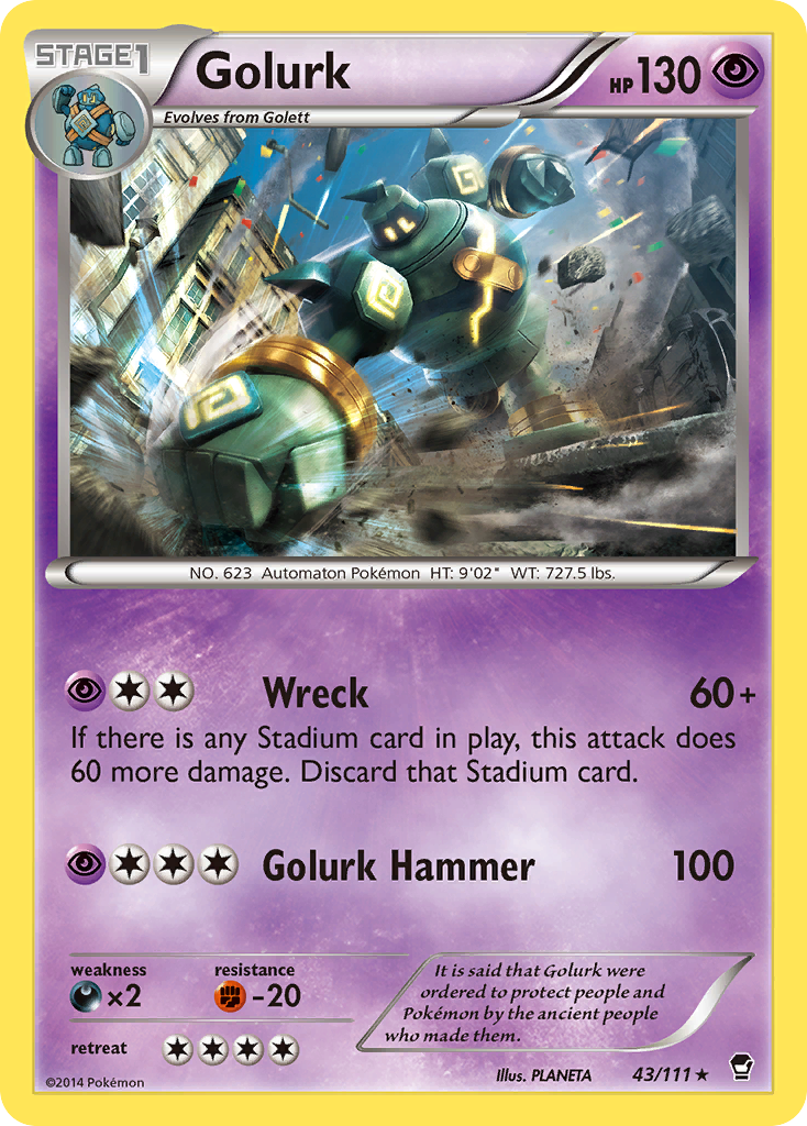 Golurk (43/111) [XY: Furious Fists] | Exor Games Truro