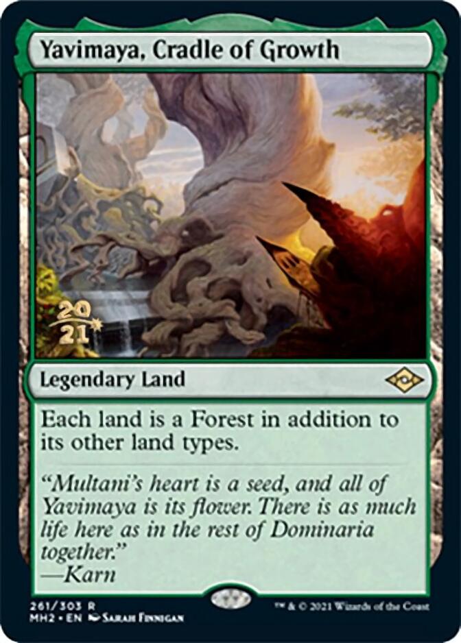 Yavimaya, Cradle of Growth [Modern Horizons 2 Prerelease Promos] | Exor Games Truro