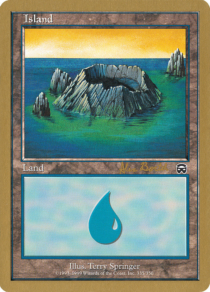 Island (ab335) (Alex Borteh) [World Championship Decks 2001] | Exor Games Truro