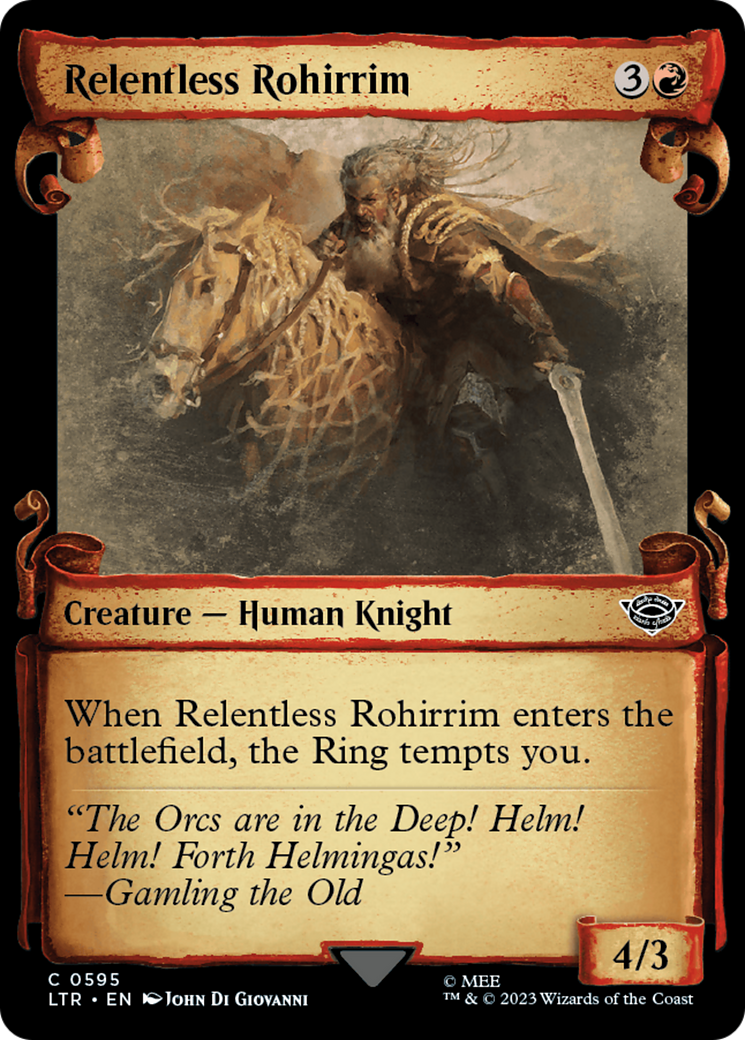 Relentless Rohirrim [The Lord of the Rings: Tales of Middle-Earth Showcase Scrolls] | Exor Games Truro