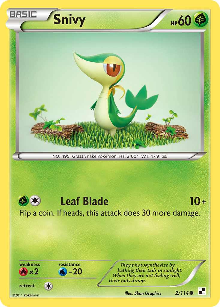 Snivy (2/114) [Black & White: Base Set] | Exor Games Truro