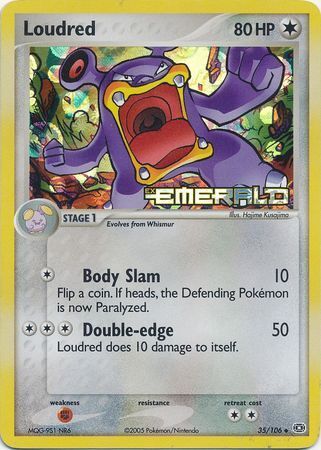 Loudred (35/106) (Stamped) [EX: Emerald] | Exor Games Truro