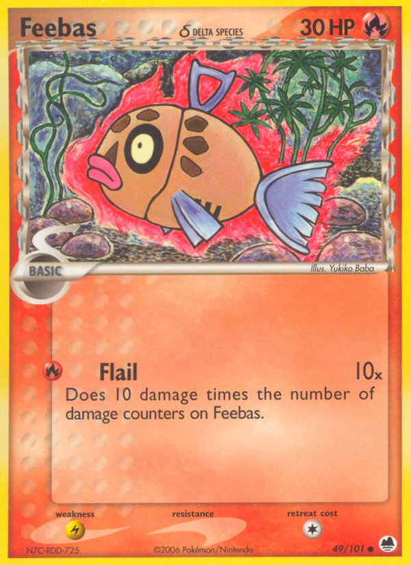 Feebas (49/101) (Delta Species) [EX: Dragon Frontiers] | Exor Games Truro