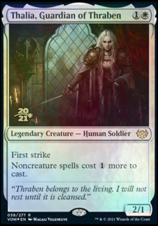 Thalia, Guardian of Thraben [Innistrad: Crimson Vow Prerelease Promos] | Exor Games Truro