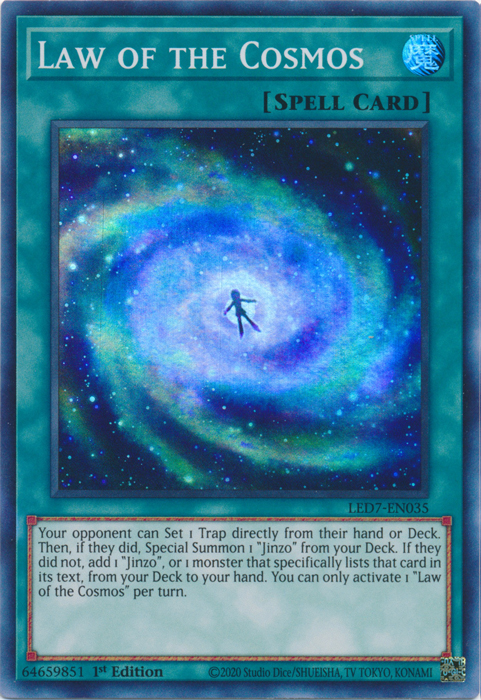 Law of the Cosmos [LED7-EN035] Super Rare | Exor Games Truro