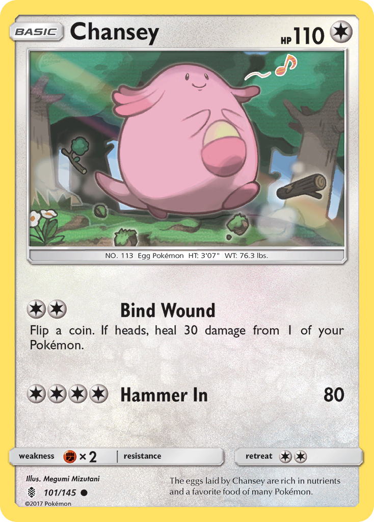 Chansey (101/145) [Sun & Moon: Guardians Rising] | Exor Games Truro