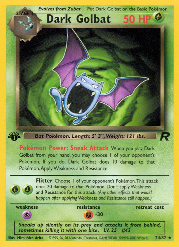 Dark Golbat (24/82) [Team Rocket 1st Edition] | Exor Games Truro