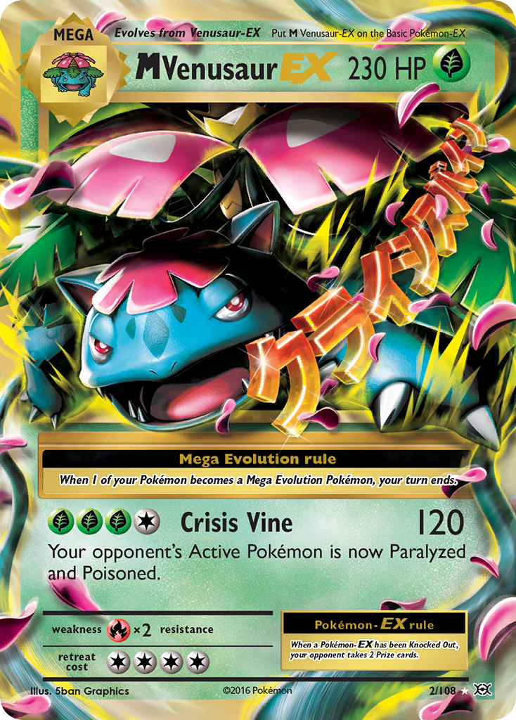 M Venusaur EX (2/108) [XY: Evolutions] | Exor Games Truro