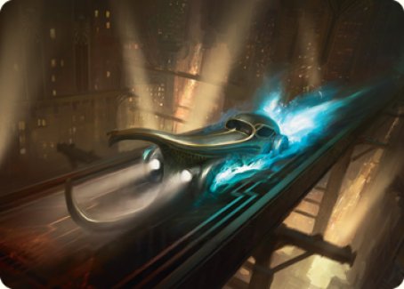 Run Out of Town Art Card [Streets of New Capenna Art Series] | Exor Games Truro