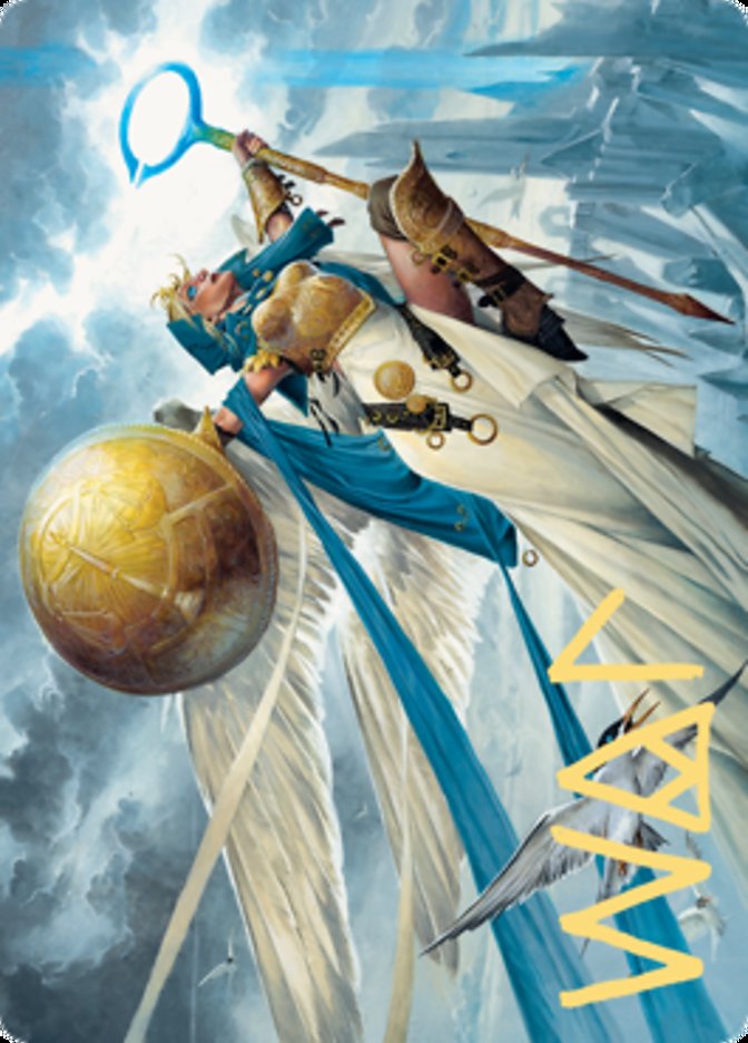 Linvala, Shield of Sea Gate Art Card (Gold-Stamped Signature) [Zendikar Rising Art Series] | Exor Games Truro