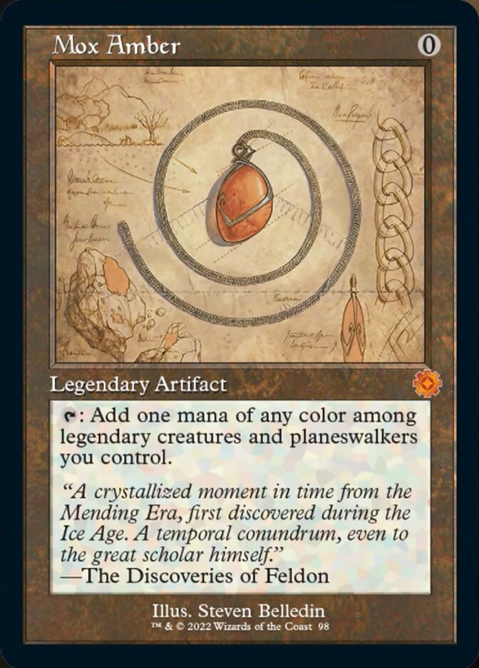 Mox Amber (Retro Schematic) [The Brothers' War Retro Artifacts] | Exor Games Truro
