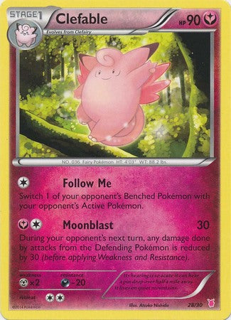 Clefable (28/30) [XY: Trainer Kit 1 - Wigglytuff] | Exor Games Truro