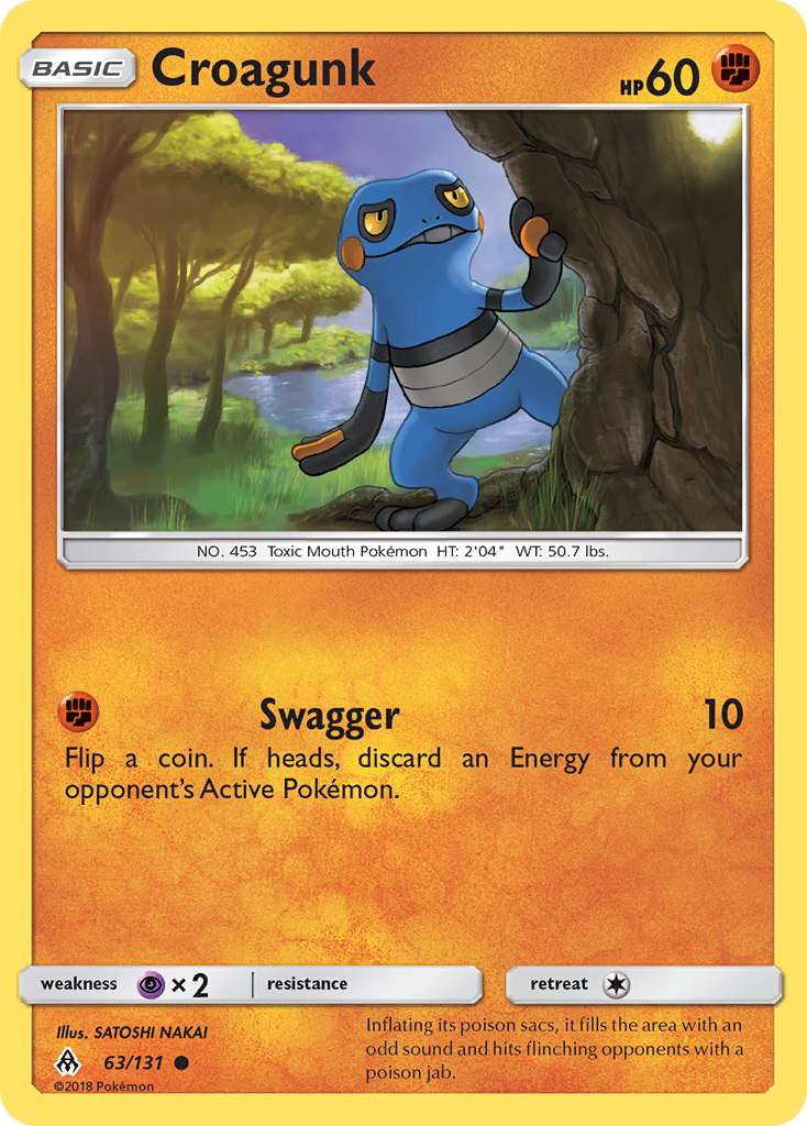 Croagunk (63/131) [Sun & Moon: Forbidden Light] | Exor Games Truro