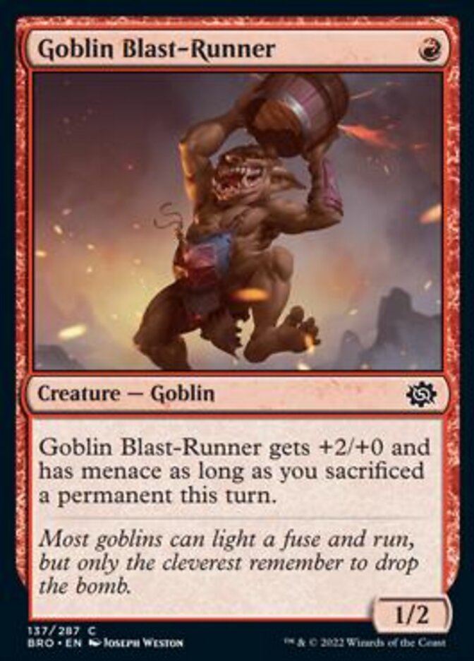 Goblin Blast-Runner [The Brothers' War] | Exor Games Truro