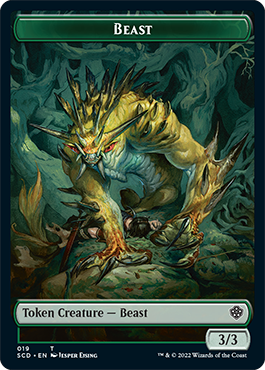 Beast // Beast Double-Sided Token [Starter Commander Decks] | Exor Games Truro