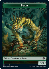 Beast // Beast Double-Sided Token [Starter Commander Decks] | Exor Games Truro