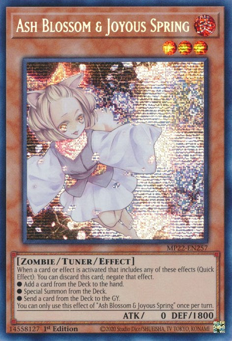 Ash Blossom & Joyous Spring [MP22-EN257] Prismatic Secret Rare | Exor Games Truro