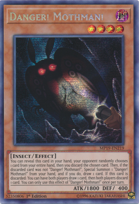 Danger! Mothman! [MP19-EN219] Prismatic Secret Rare | Exor Games Truro