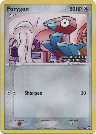 Porygon (80/113) (Stamped) [EX: Delta Species] | Exor Games Truro
