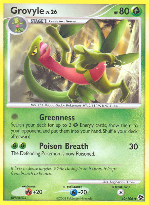 Grovyle (40/106) [Diamond & Pearl: Great Encounters] | Exor Games Truro