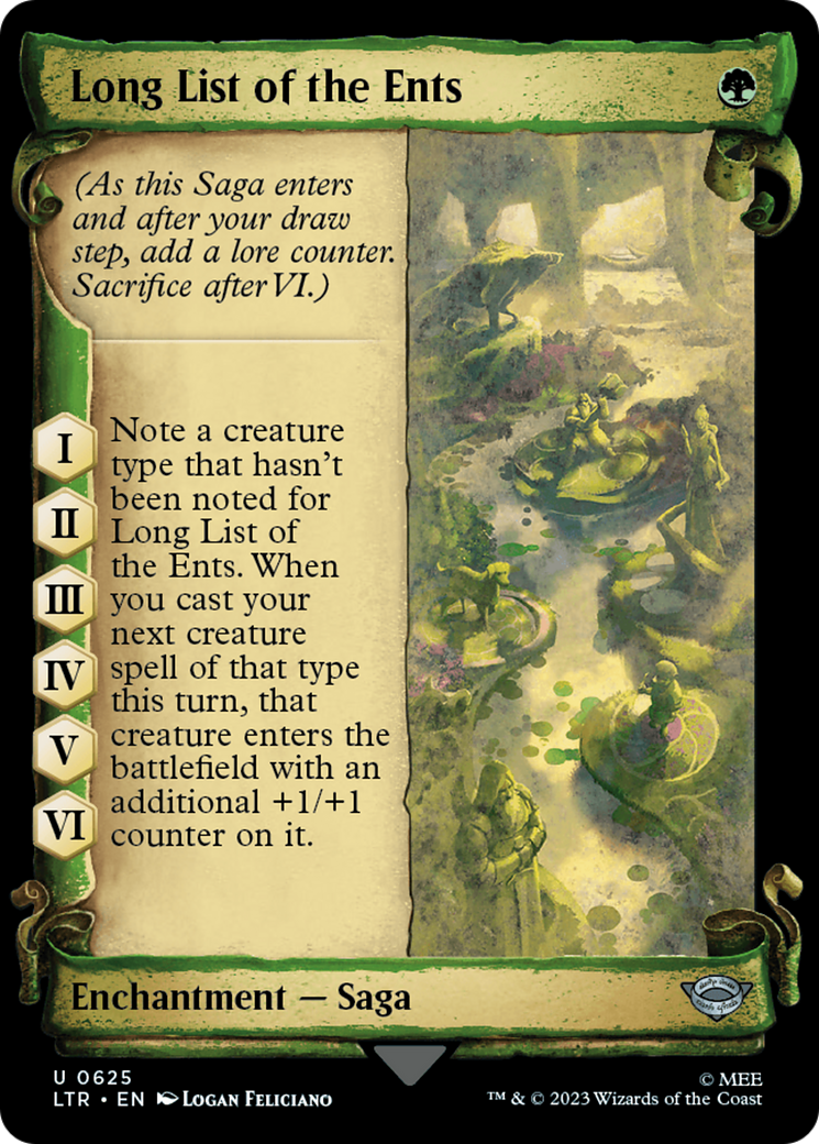 Long List of the Ents [The Lord of the Rings: Tales of Middle-Earth Showcase Scrolls] | Exor Games Truro