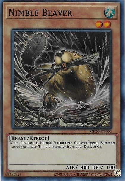 Nimble Beaver [OP20-EN006] Super Rare | Exor Games Truro