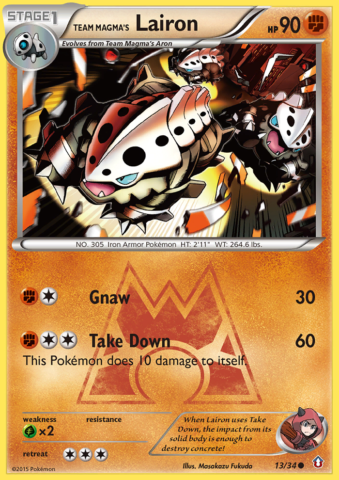 Team Magma's Lairon (13/34) [XY: Double Crisis] | Exor Games Truro